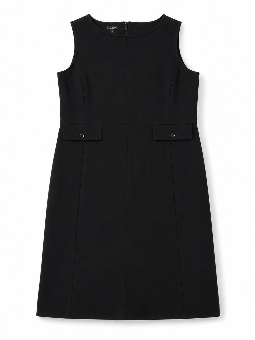 Talbots XL Black Sleeveless Sheath Dress Professional Office Career Wear